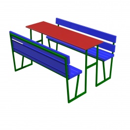 Столик со скамейками 7 ОДБ.02.07