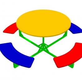 Столик со скамейками 8 ОДБ.02.08