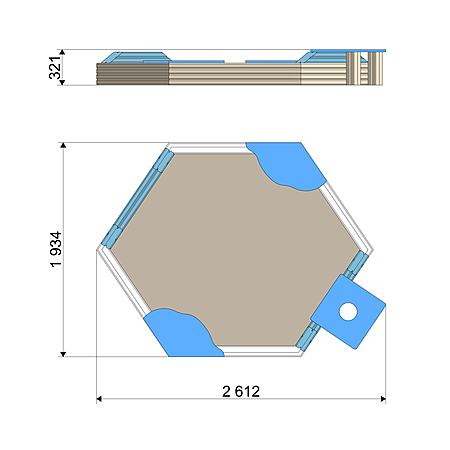 Песочница ЭКО  фото 2