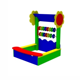 Песочница «Солнышко» со счётами 