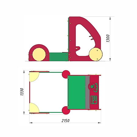 Песочница «Машинка» фото 3