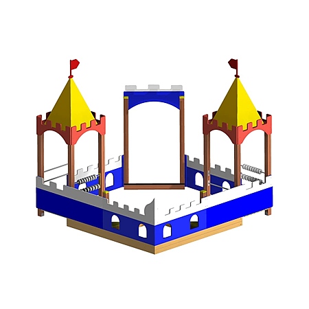 Песочный дворик «Замок» без горки  фото 2