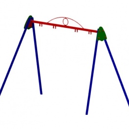 Детские качели двойные без подвеса ИО.04.1.1