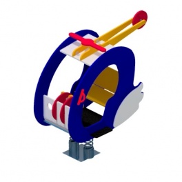 Качалка «Вертолетик» на 2-х пружинах ИО.05.3.2