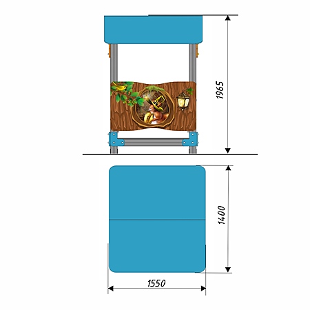 Домик беседка 25 «Белочка»  фото 2