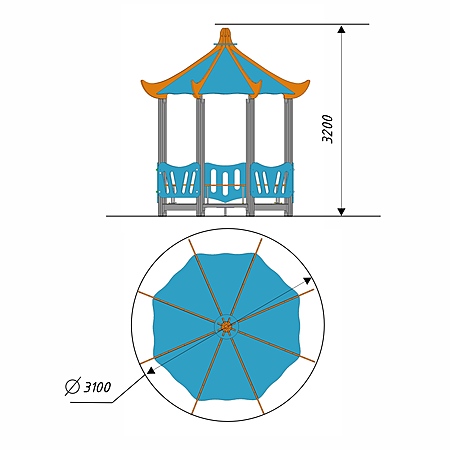 Беседка 14  фото 2