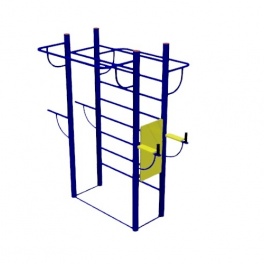 Комбинированная шведская стенка с турниками и брусьями СО.01.06