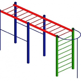 Рукоход с брусьями СО.04.08