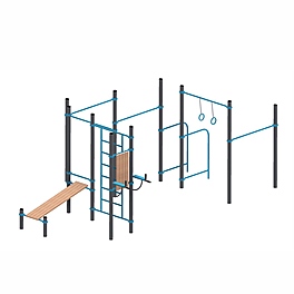 Спортивный комплекс воркаут  (хомуты Тр.89мм)