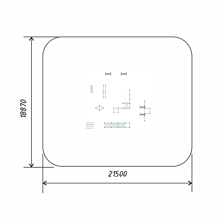 Спортивный комплекс воркаут  (хомуты Тр.89мм) фото 3