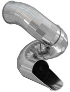  Скат тоннель винтовой  (нержавейка) Высота стартового участка 2500мм