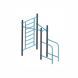 Два турника классического хвата, шведская стенка, тр.108