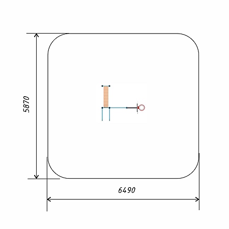 Спортивный комплекс воркаут баскетбольная стойка тр.108 фото 3