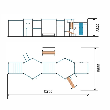 Спортивный комплекс воркаут тр.89  фото 2