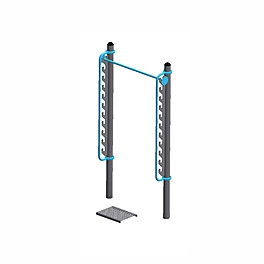 Перекладина с регулируемой высотой от 90 до 260 см (для выполнения испытаний (тестов) «Подтягивание из виса на высокой перекладине» и «Подтягивание из виса лежа на низкой перекладине» с упором для ног) - для инвалидов и лиц с ОВЗ тр.ду.108
