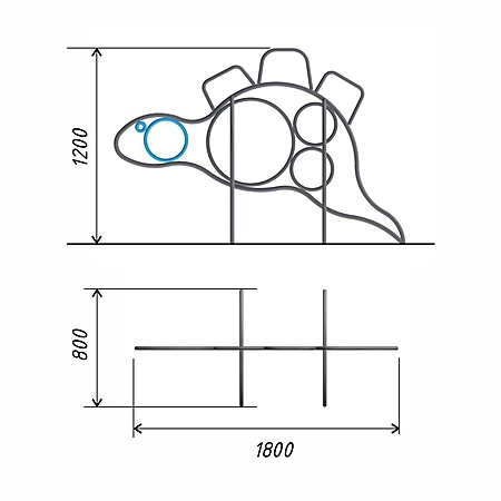 Лаз «Динозавр»  фото 2
