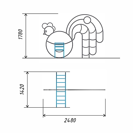 Лаз «Петушок 2»  фото 2