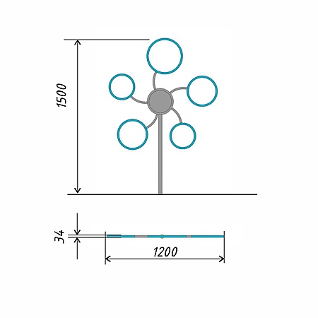 Мишень «Цветочек»  фото 2