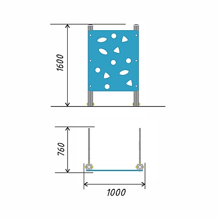 Стенка для перелезания 1  фото 2