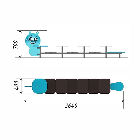 Ступени 4 «Гусеничка»  фото 2