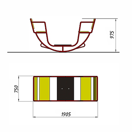 Качалка «Лодочка»  фото 2