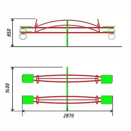 Качалка-балансир двойная фото 2