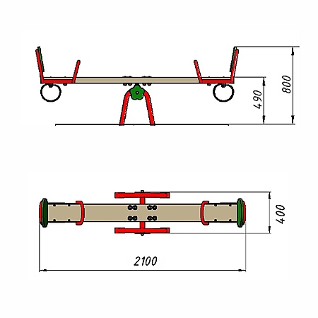 Качалка-балансир «Малая»  фото 2