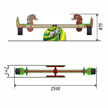 Качалка-балансир «Лошадка»  фото 2