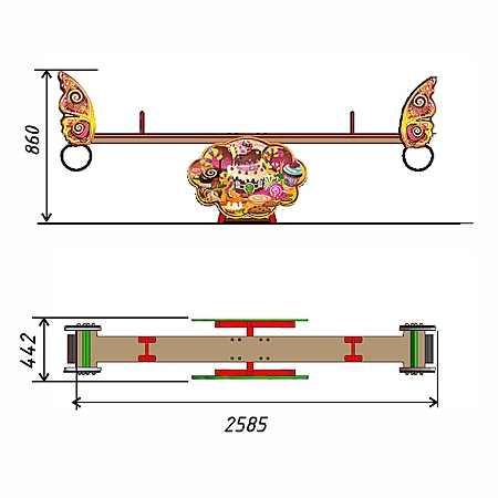 Качалка-балансир «Лесная фея» фото 2