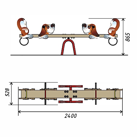 Качалка-балансир «Собачки»  фото 2