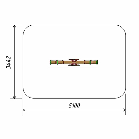 Качалка-балансир 4х местный (дружок) фото 3