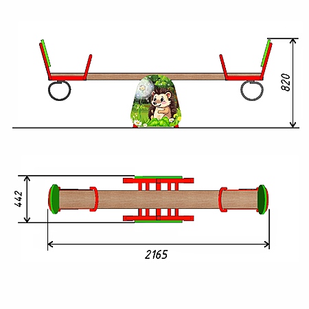 Качалка –балансир  «Лесная сказка» фото 2