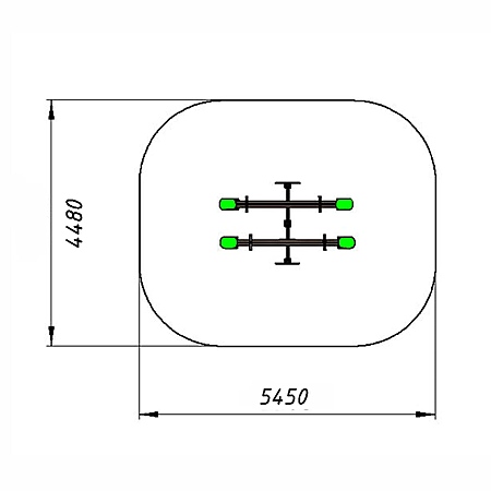 Качалка-балансир двойная  «Лошадки», УФ фотопечать фото 3