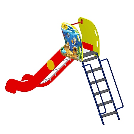 Горка  фотопечать (скат нерж. площадка Н-1,5м) фото 2