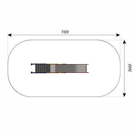 Горка  фотопечать (скат нерж. площадка Н-1,5м) фото 4