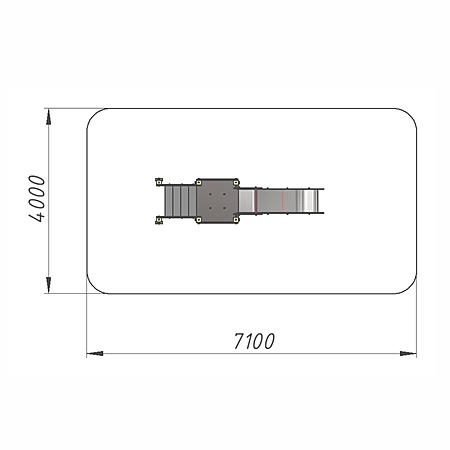 Горка (скат нерж. площадка Н-1.0м)  фото 4