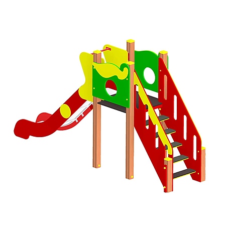 Горка (скат нерж. площадка Н-1,2м)  фото 2