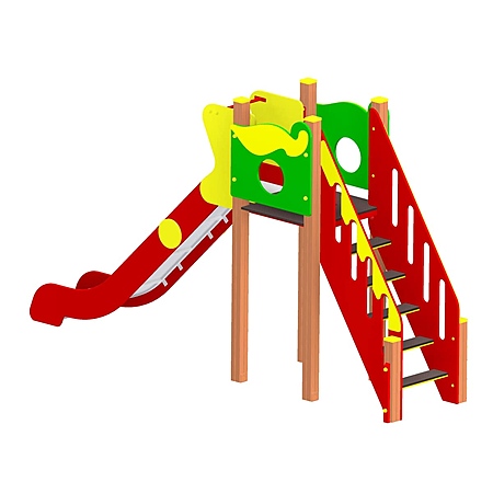 Горка (скат нерж. площадка Н-1,5м)  фото 2