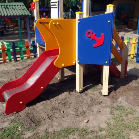 Горка «Баркасик» (скат нерж. площадка Н-0,65м) фото 5