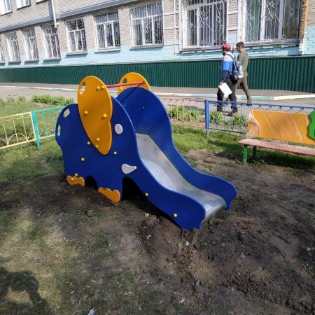 Горка «Слоник» (скат нерж. площадка Н-0,65м)  фото 5