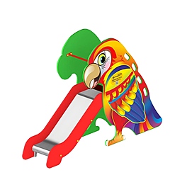 Горка «Попугай» фотопечать (скат нерж. площадка Н-0,8м)