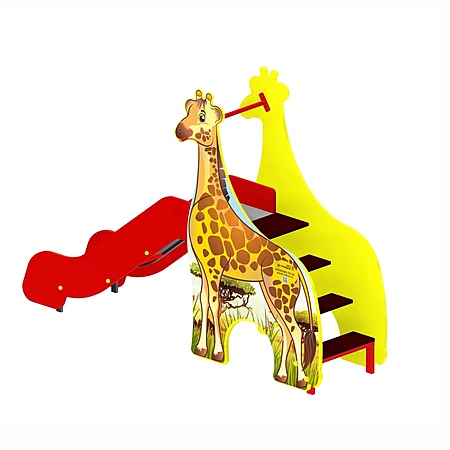 Горка «Жираф» фотопечать (скат нерж. площадка Н-0,8м)  фото 2