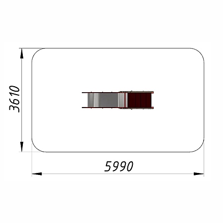 Горка «Жираф» фотопечать (скат нерж. площадка Н-0,8м)  фото 4