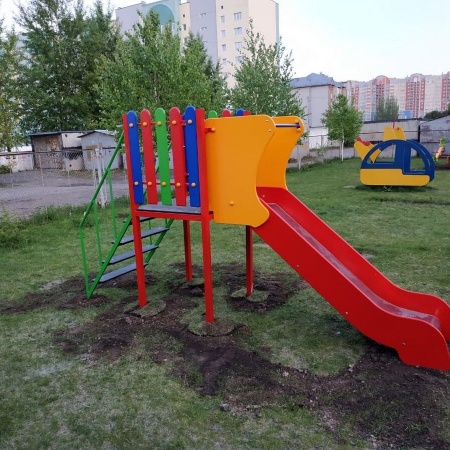 Горка (скат нерж. площадка Н-1.0м) фото 5