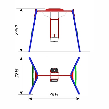 Качели «Мать и дитя»  фото 2