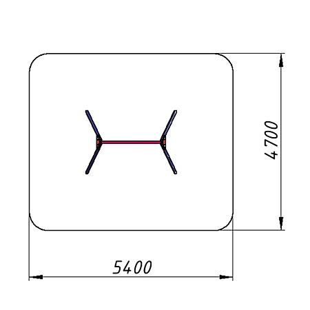 Качели одинарные без подвеса  фото 3