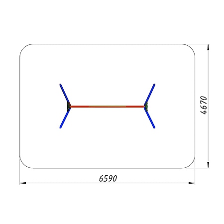 Детские качели двойные без подвеса фото 4