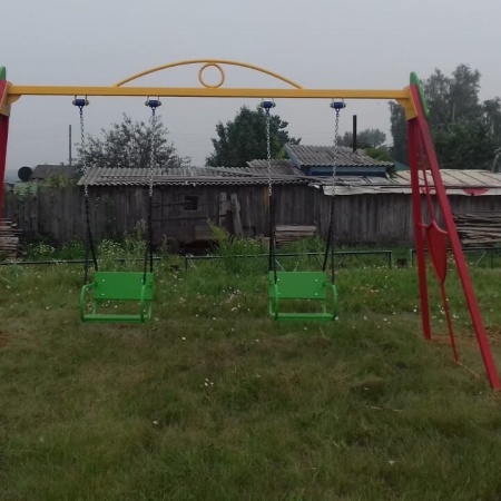 Качели двойные «Крепость» без подвеса фото 4