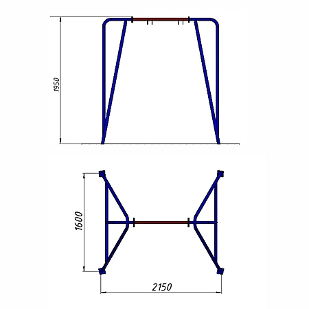 Качели «Ферма» одинарные без подвеса  фото 2