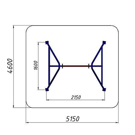 Качели «Ферма» одинарные без подвеса  фото 3